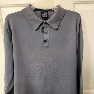 Mens Large Haggar long sleeve collar